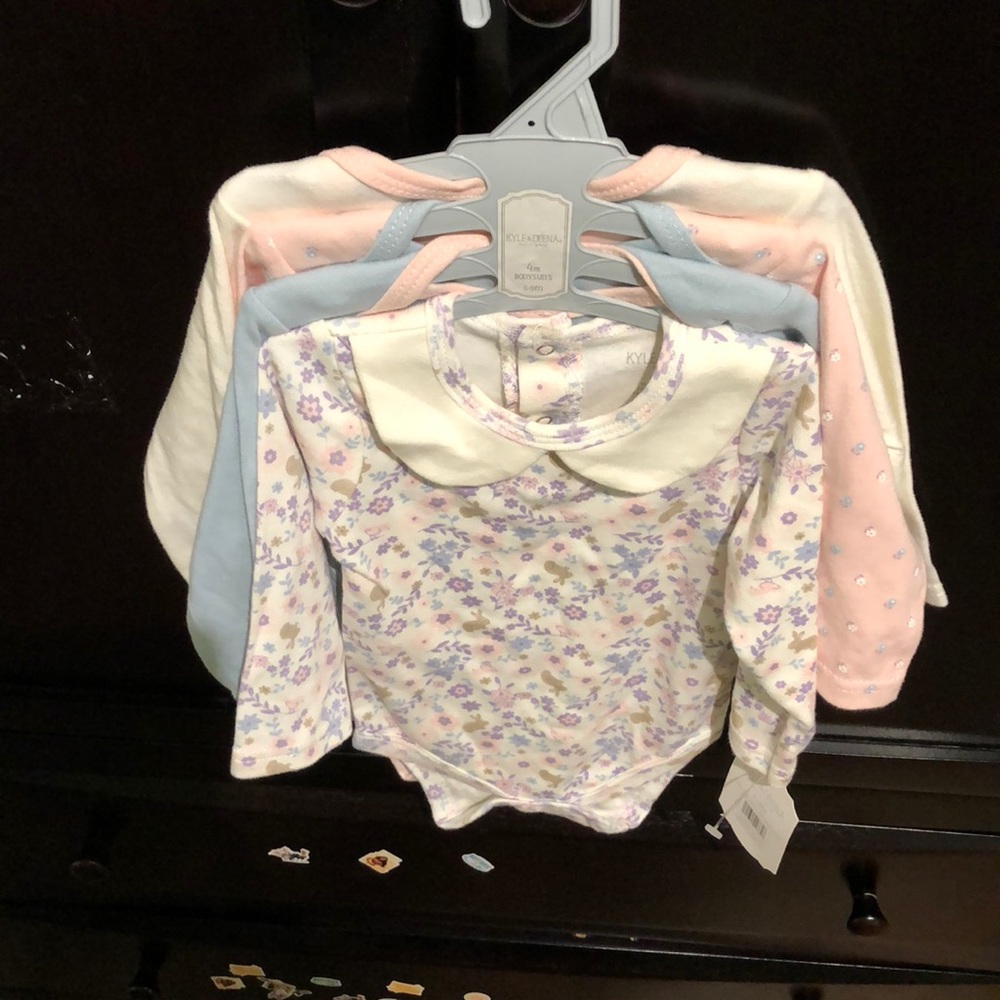 4 Onesies for a little girl ( 6-9 m)